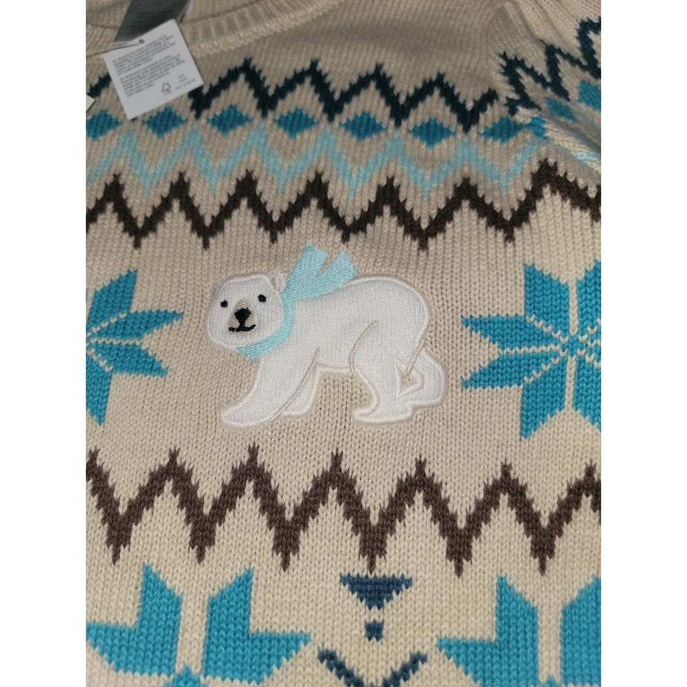 Gymboree winter polar bear Nordic adventure sweater size 8 nwt - Picture 2 of 3